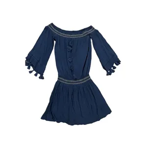 Lilly Pulitzer Joelle Off Shoulder True Navy‎ Blue Mini Dress size XXS thumbnail 5