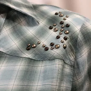 a.n.a. country western style long sleeve blouse thumbnail 4