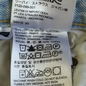Levis 501 Original Light Denim Cut Off‎ Short High Rise Button Fly Momcore 27 thumbnail 6