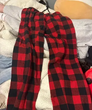 Plaid pj pants Black thumbnail 1