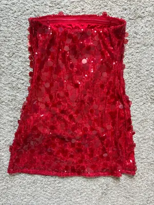 Abercrombie Scarlett strapless sequin mini dress thumbnail 5