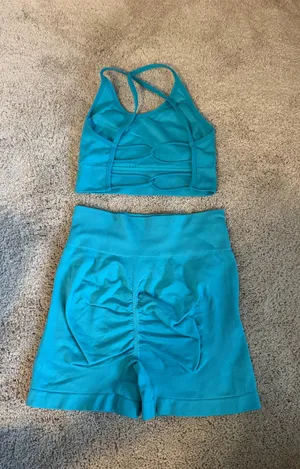 Teal workout set Blue thumbnail 2