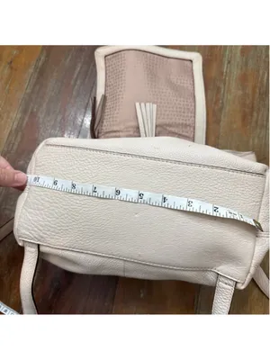Kate Spade Beige Leather Backpack Purse thumbnail 11