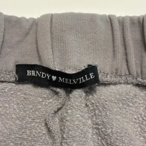Brandy Melville Sweatpants Women One Size Small Grey Rosa Joggers Fleece thumbnail 6