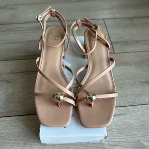 A New Day Phoebe Strappy Ball Ornament Square Block Heels - Tan thumbnail 6