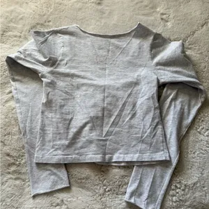 Brandy Melville John Galt grey Charlize long sleeve top thumbnail 4