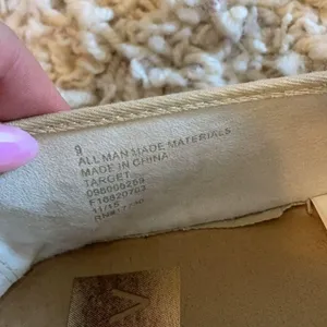 DV Dolce Vita for Target Canvas Gold Metallic Flat Espadrilles Shoes Size 9 thumbnail 8