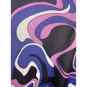 Miken High Neck Swim Cover‎ Up Medium NWT Y2K Swirl Halter Sheer Beach thumbnail 5