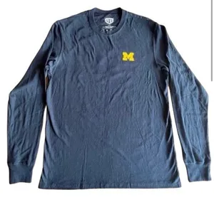 Michigan Wolverines NCAA Long Sleeve T-Shirt - Medium - NEW thumbnail 1