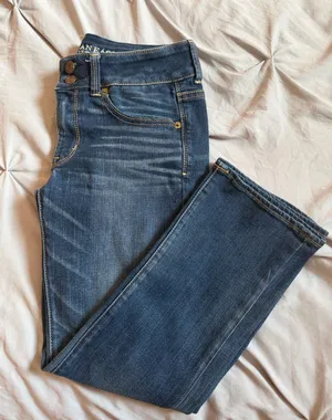 American Eagle Classic High-Rise Dark Blue Women’s Capris thumbnail 1