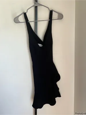 Revolve Amanda Uprichard Nico Black Mini Dress Small thumbnail 4