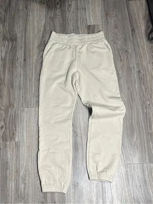 POPFLEX Beige High-Rise Elastic Waist Joggers thumbnail 10