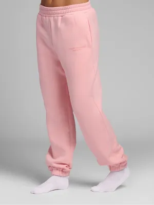 Comfrt Pastel Sweatpants Size Medium Bubblegum Pink Fleece Lined Thick Cozy thumbnail 3