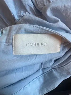Capulet Light Blue Tiered Maxi Skirt thumbnail 5
