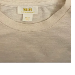 Anthropologie Maeve Textured Long Sheer Sleeve Ivory Top Blouse Feminine Small thumbnail 5