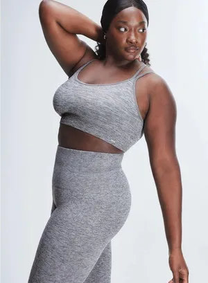 Savage X Fenty SEAMLESS RIB SPORT LOW-IMPACT BRA and legging set thumbnail 1