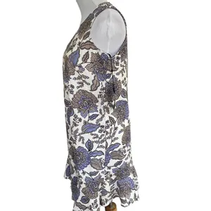 Tommy Hilfiger Neutral Floral Linen Sleeveless dress NWT 2 thumbnail 5