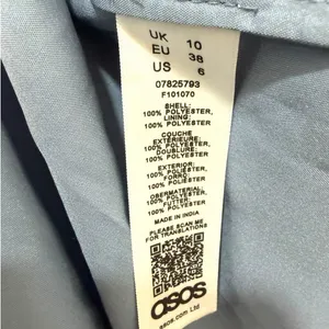 NWT ASOS Sequin Maxi Dress Blue Women’s Size 6 thumbnail 10
