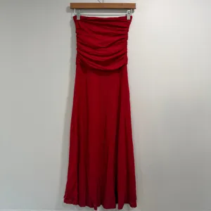 Runaway The Label Meila Romantic Cherry Chiffon Stretch Sheer Maxi Skirt XS NWT thumbnail 5