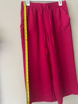 New York Clothing Company Bright Fuchsia Elastic Waist Pants thumbnail 11
