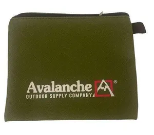 Avalanche Outdoor Supply Company Army Green logo mini bag zipper closure New OS thumbnail 1