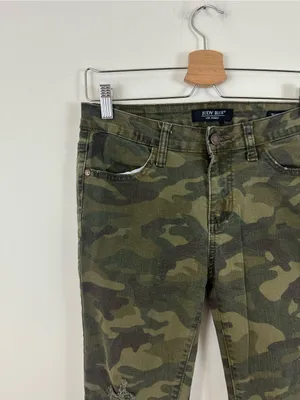 Judy Blue Skinny Camo Distressed Jeans Skinny Fit Size 9/28 Women's thumbnail 2