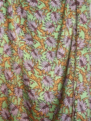 Compania fantastica Floral Green tie waistMaxi Skirt NWT summer boho tiger beach thumbnail 2