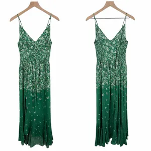Free People Ready Or Not Floral Maxi Slip Dress Green Size Small thumbnail 10