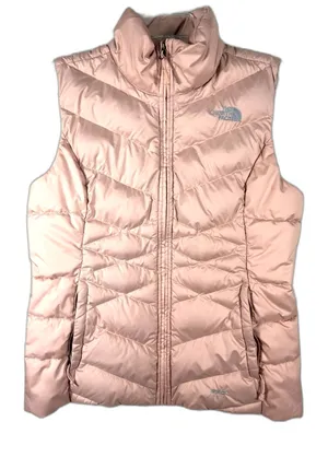 The North Face Vest Womens M Dusty Rose Pink 550 Down Puffer Quilted Zip Outdoor thumbnail 1