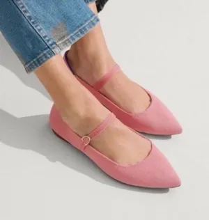 Rothy’s The Point Mary Jane Flats Shoes in Tulip Pink Women’s Size 5.5 - NWOB thumbnail 1