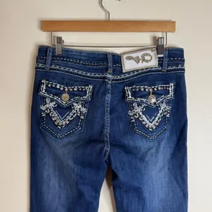 Virgin Only Women's Embellished Bootcut Jeans Dark Wash Size 9/30 western rodeo thumbnail 3
