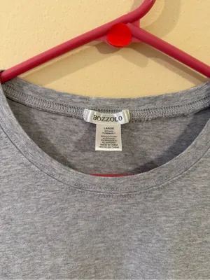 Bozzolo Gray Short Sleeve Crewneck Tee thumbnail 2