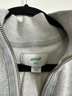 Aerie Gray Quarterzip thumbnail 2