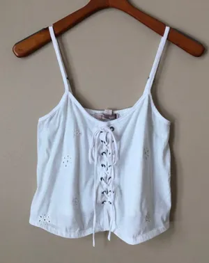 Forever 21 Lace Up Tank Top thumbnail 1