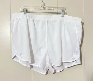 Under Armour Athletic Womens Shorts White New Plus Size XXXL NWT thumbnail 1