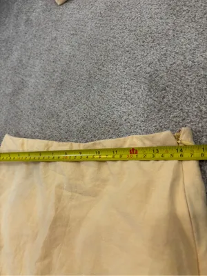 Paper Heart Linen Blend Vest and Skort Set Light Yellow Medium Linen Set thumbnail 4