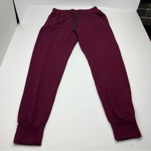 Sundry Jogger Womens Size 2 Medium 8‎ - 10 Burgundy Wine Pull-on Pant Pockets thumbnail 1