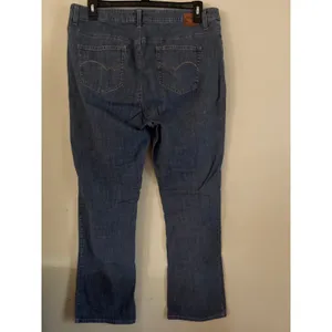 Wrangler Bootcut Blue Rinsed Distressed Denim Jeans Women’s 18 Long Loose stitch thumbnail 3