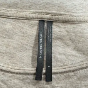 Anthropologie Tan Short Sleeve Shirt Women’s Small thumbnail 2