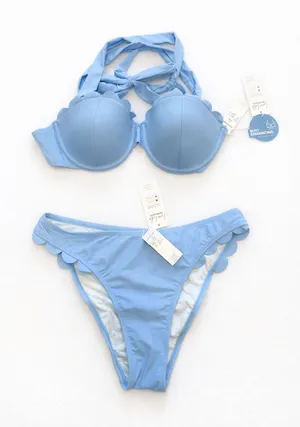 Bikini set Blue Size medium top small bottom thumbnail 3