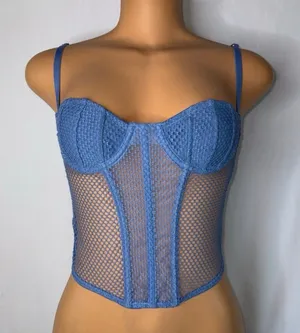 Blue corset top  thumbnail 1