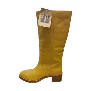 Frye Camryn Tall Banana Leather Boots Boho Western Riding Pull On 8.5 NWT thumbnail 7
