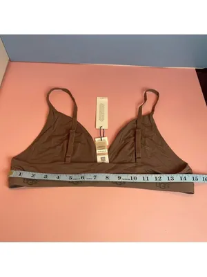 UGG Francis Bralette Taupe Brown Size L NWT Wireless Soft thumbnail 12