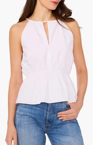 NWT - 1.State Keyhole Peplum Top Size Medium thumbnail 1