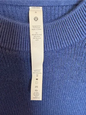 Lululemon Merino Wool-Blend Ribbed Crewneck Sweater Size 6 thumbnail 5