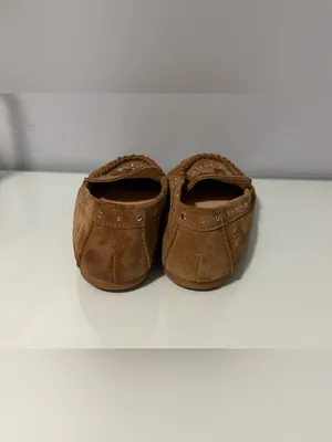 Frye Brown Suede Studded Tassel Moccasins thumbnail 5