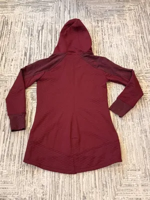 The North Face women's medium Burgundy 3/4 length coat. MSRP $225 thumbnail 7
