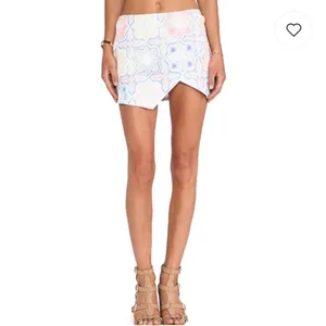 FOR LOVE & LEMONS Mosaic Ole Skirt, Tile Print- Size Large thumbnail 2