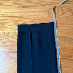 Wilfred Aritzia Wide Leg Cuffed Trousers Size 2 Black High Rise Elastic Waist thumbnail 3