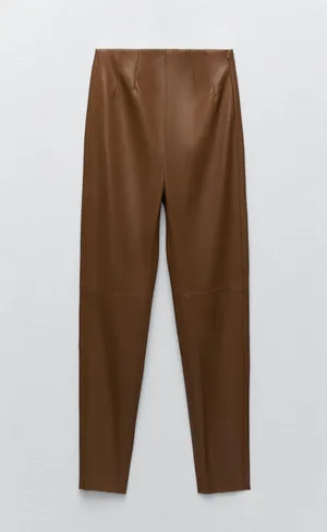 nwt high waisted faux leather leggings pants thumbnail 6